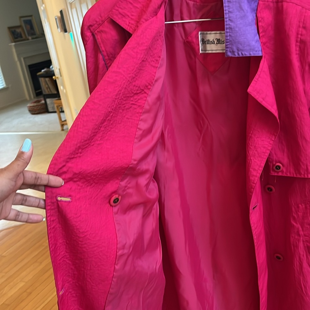 British Mist vintage trench coat size 7/8 - Picture 16 of 16